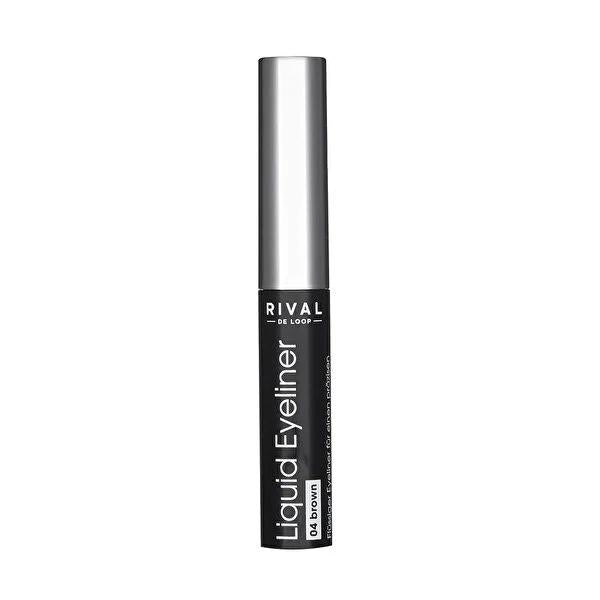 Rival de Loop Likit Eyeliner No:04 Kahverengi - Brown Liquid Eyeliner for Precise Eye Makeup