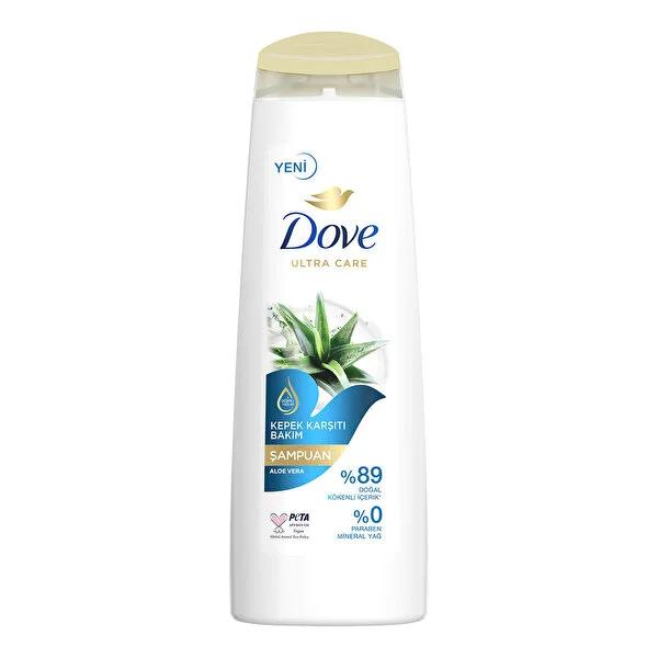 Dove Anti-Dandruff Shampoo with Aloe Vera - Vegan, Natural Hair Care for Dandruff Relief, 100% Recyclable Bottle