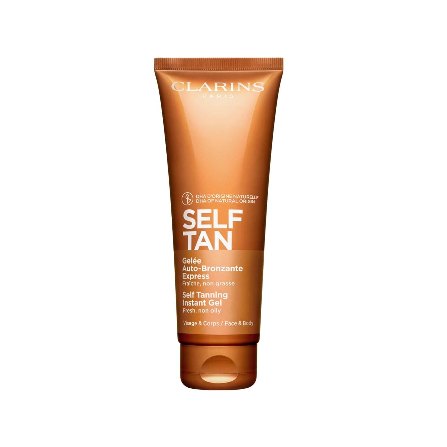 Clarins Self Tanning Instant Gel - Instant Sunless Tan, 125ml - Bronzer Gel for Glowing Skin