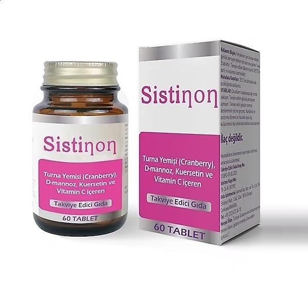 Sistinon - Cranberry Supplement for Urinary Tract Health, 60 Tablets - Natural Urinary Support with D-mannose and Quercetin
