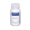 Pure Iron-C Dietary Supplement - Iron and Vitamin C Capsules for Healthy Red Blood Cell Production and Immune System Support