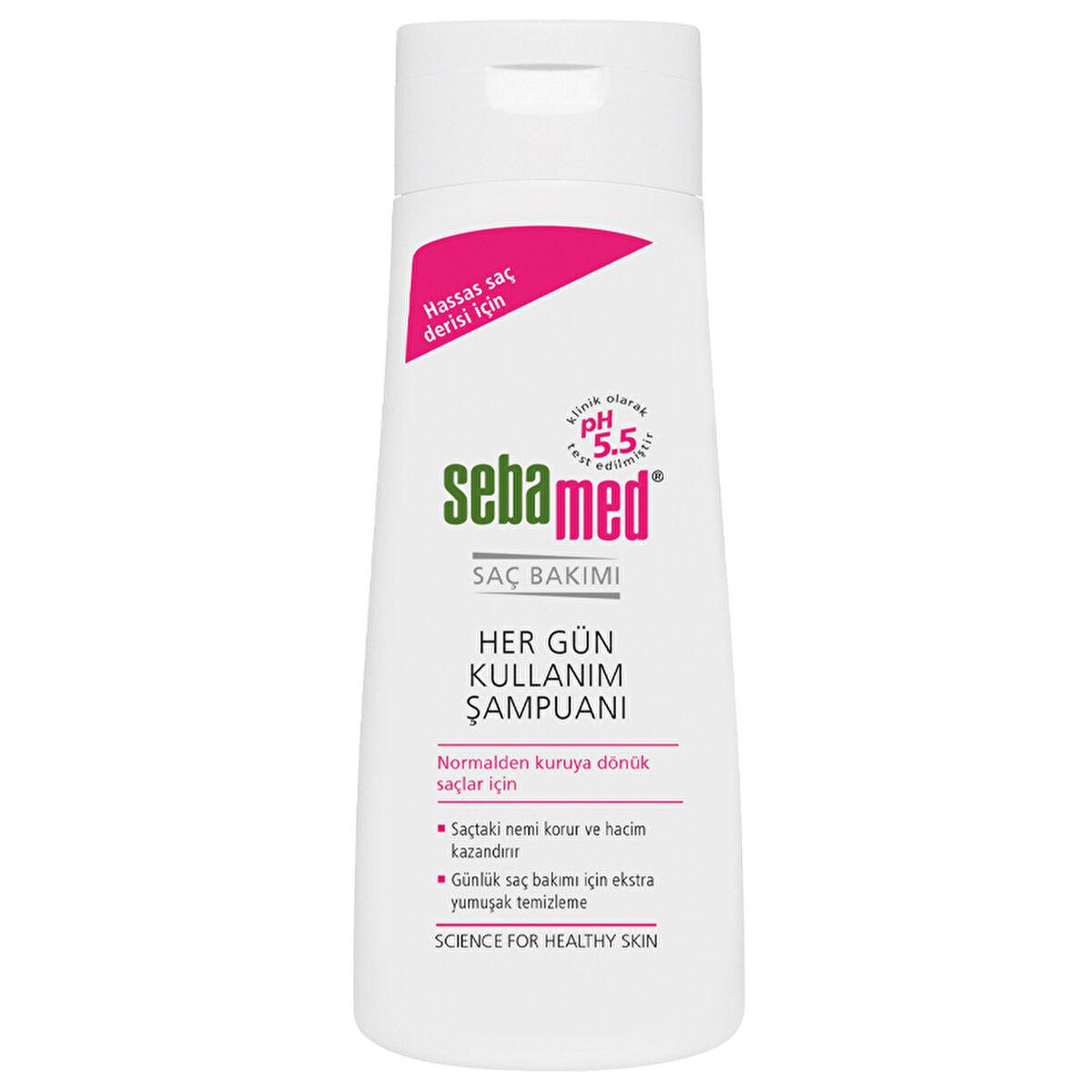 Sebamed Daily Use Shampoo - Gentle Cleansing for Dry, Weak, Thin Hair - Adds Shine and Vitality - Frequent Wash Shampoo