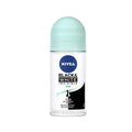 Nivea Deodorant Roll-On, Long-Lasting 48-Hour Protection, Alcohol-Free & Stain-Free for Sensitive Skin - Black & White Invisible Fresh 50ml