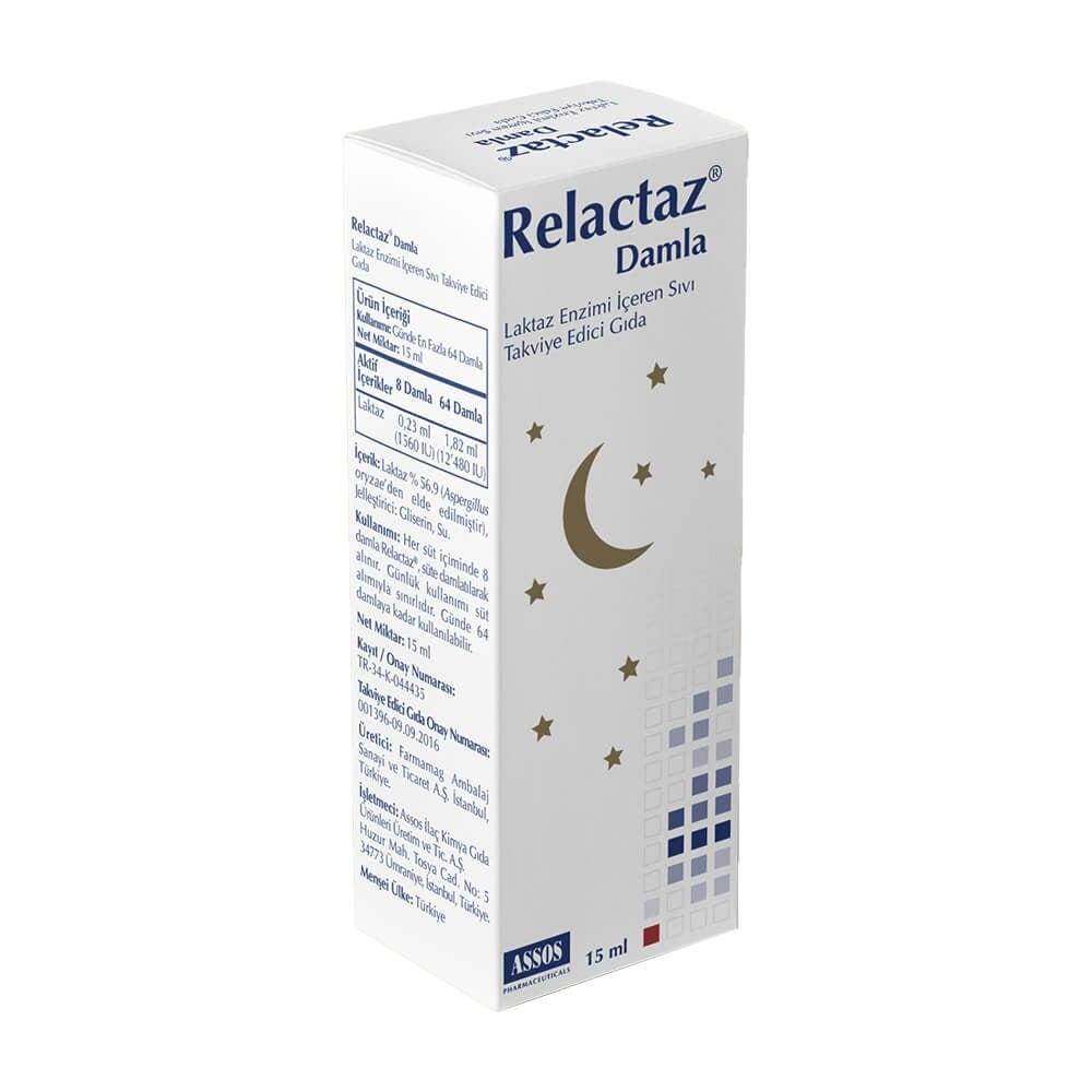 Relactaz: Lactase Enzyme Drops for Infants & Adults - Dairy Digestion Aid, Colic & Lactose Intolerance Relief - 15ml Easy-Dose Liquid Supplement