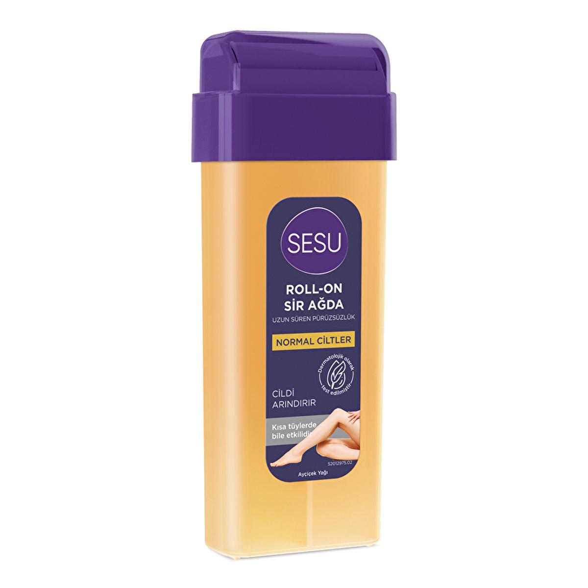 Sesu Roll-on Sir Wax for Hair Removal - Sugar-Free, Effective on Short Hair, Long-Lasting Smoothness