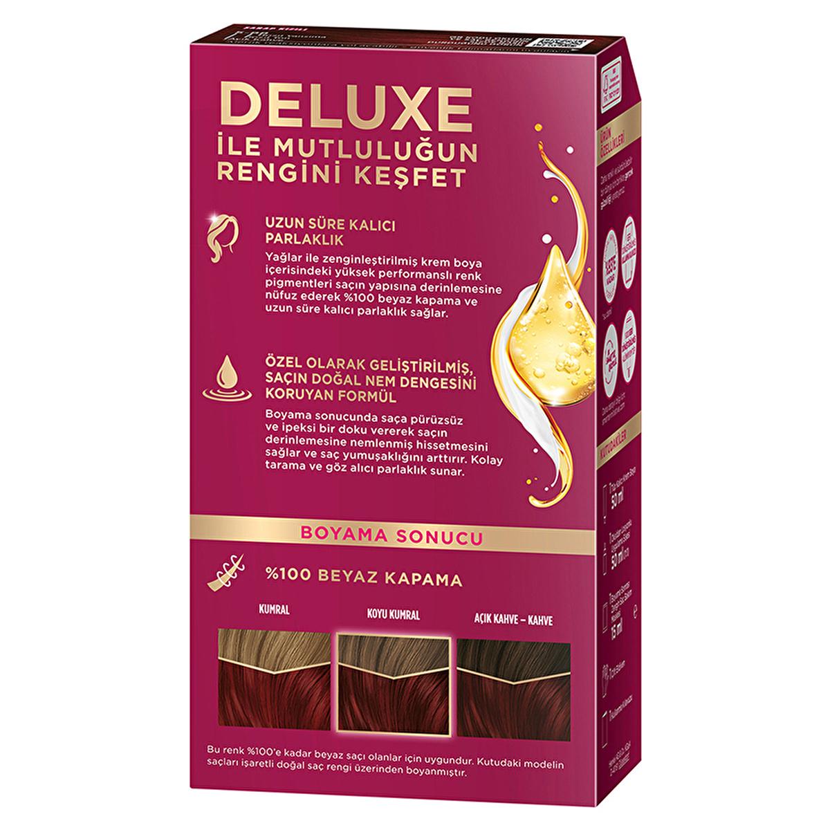 Palette Deluxe Şarap Kızılı Hair Dye - Long-Lasting Wine Red Hair Color with Nourishing Properties
