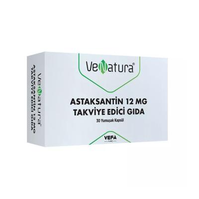 VeNatura Astaxanthin Dietary Supplement 12mg - Antioxidant Support for Adults, 30 Capsules