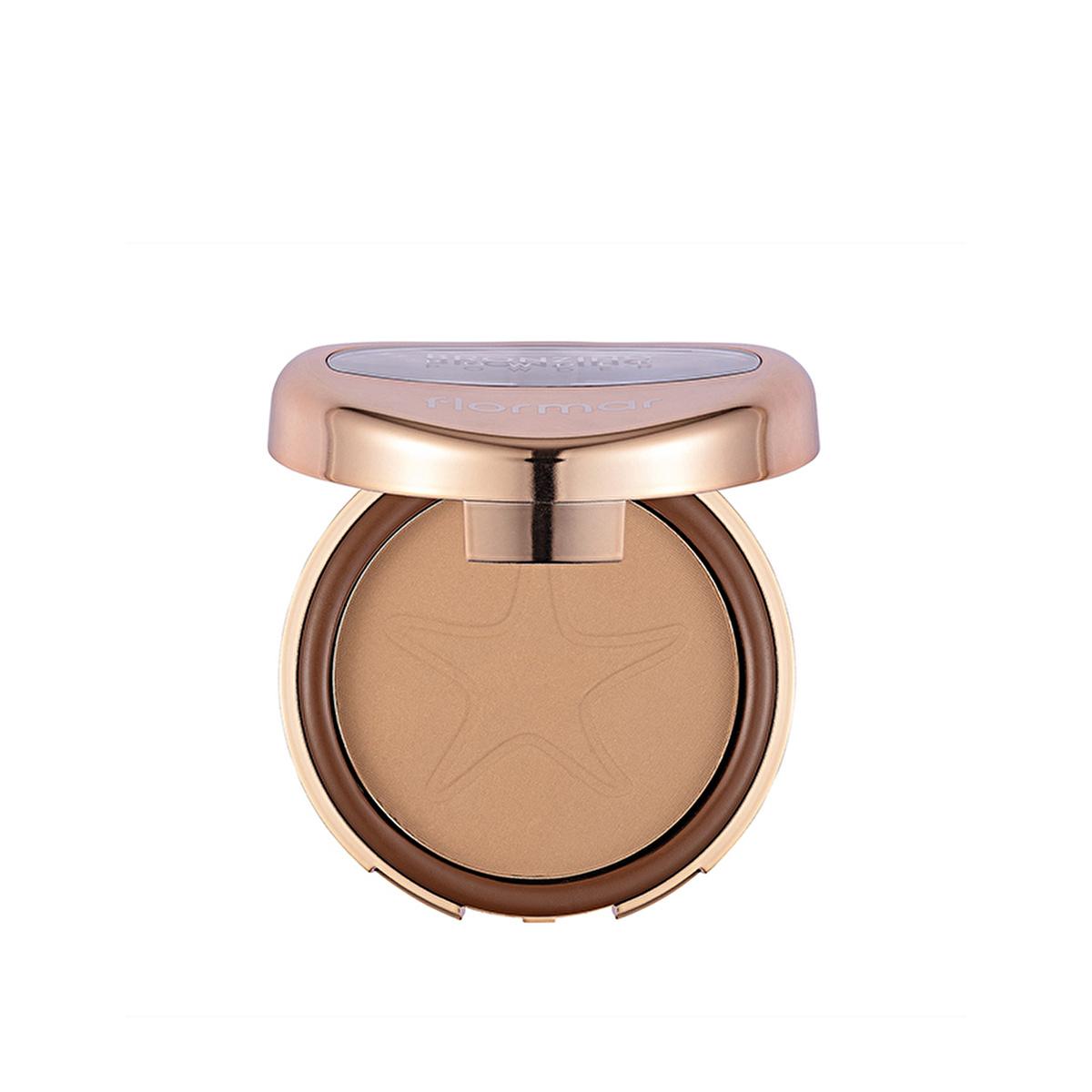 Flormar Compact Bronzer - Silky Texture, Multi-Purpose Makeup for Natural Bronze Glow