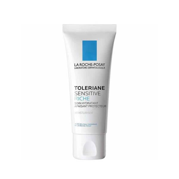 La Roche Posay Toleriane Sensitive Rich Moisturizing Face Cream for Sensitive Skin - 48 Hour Hydration, Fragrance-Free & Alcohol-Free