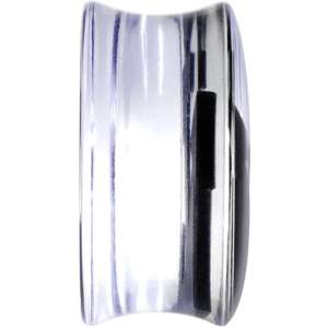 BodyCandy Clear Acrylic Black Anchor Saddle Plug Set 6mm to 20mm — lifestyle context