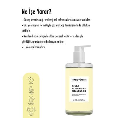 Maruderm Oil-Based Cleanser 200ml - Deep Cleansing for All Skin Types
