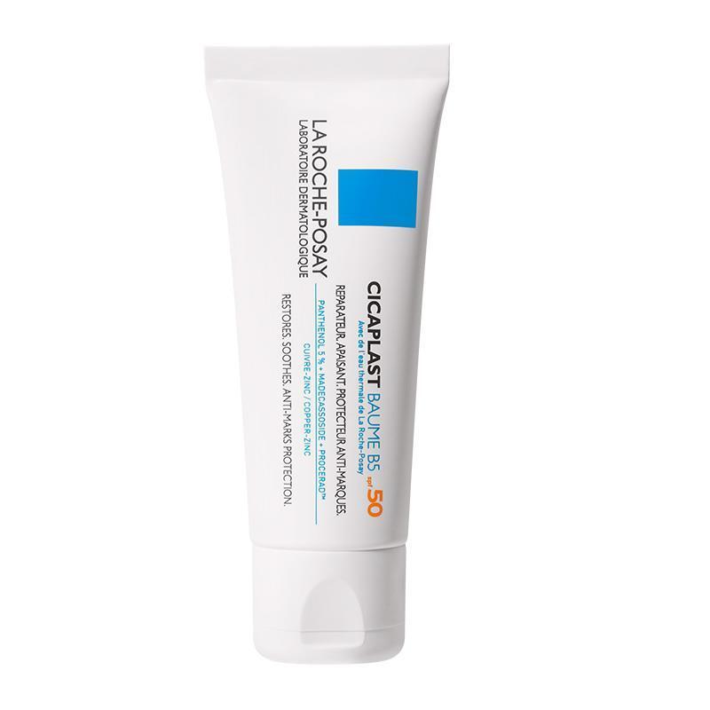La Roche Posay Cicaplast Baume B5 SPF50 Moisturizing Cream - Paraben-Free, Fragrance-Free, Soothing Cream for Damaged Skin