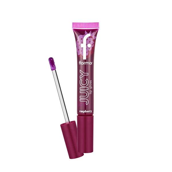 Flormar Juicy Lip Gloss 001 Raspberry - Shiny, Colored Lips with Raspberry Flavor by Beauty Care Bag