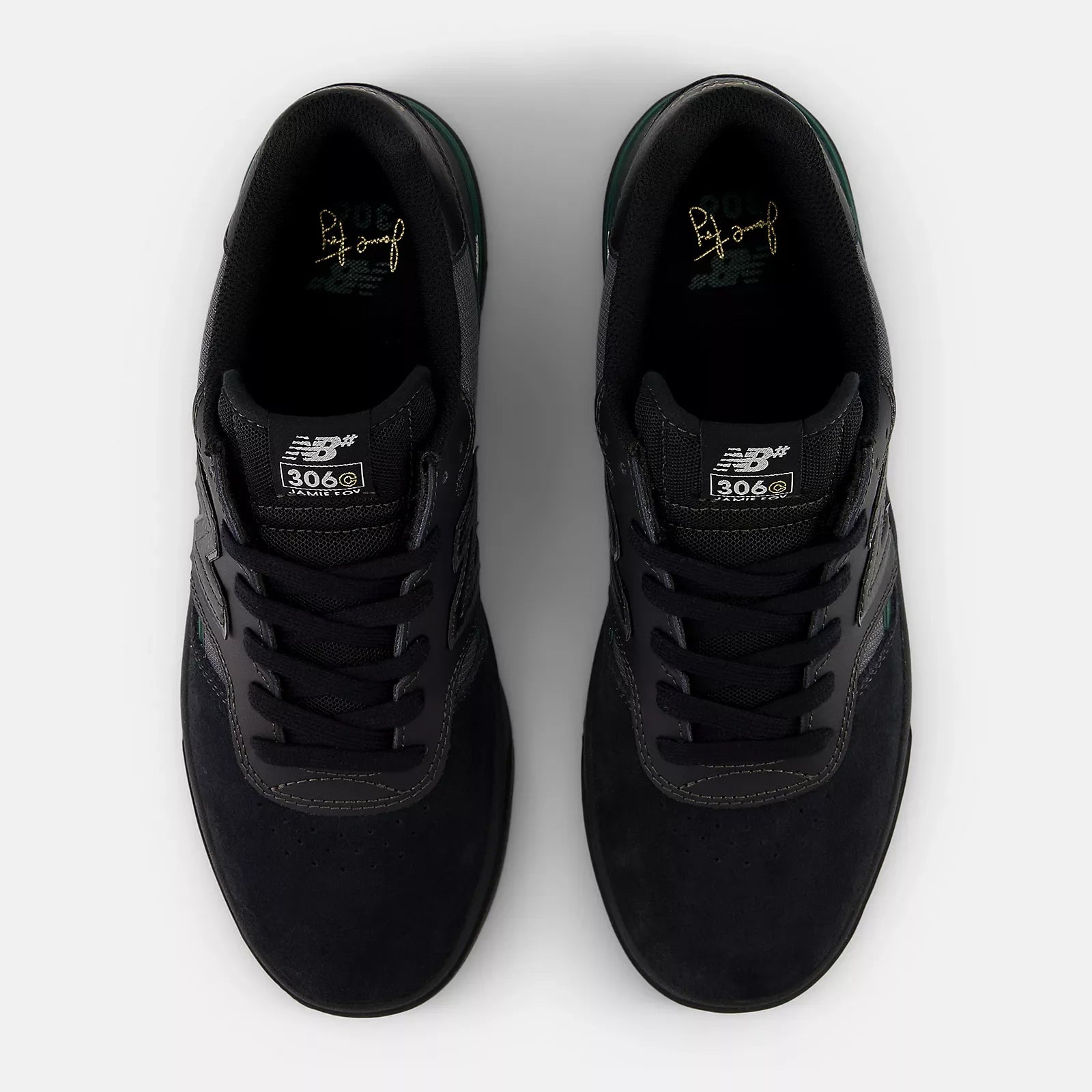 New Balance Shoes Numeric Jamie Foy 306 - Black/Nightwatch Green