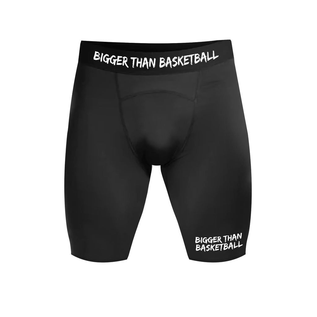 Bigger Than Basketball Performance Compression Underwear - Black — main product shot
