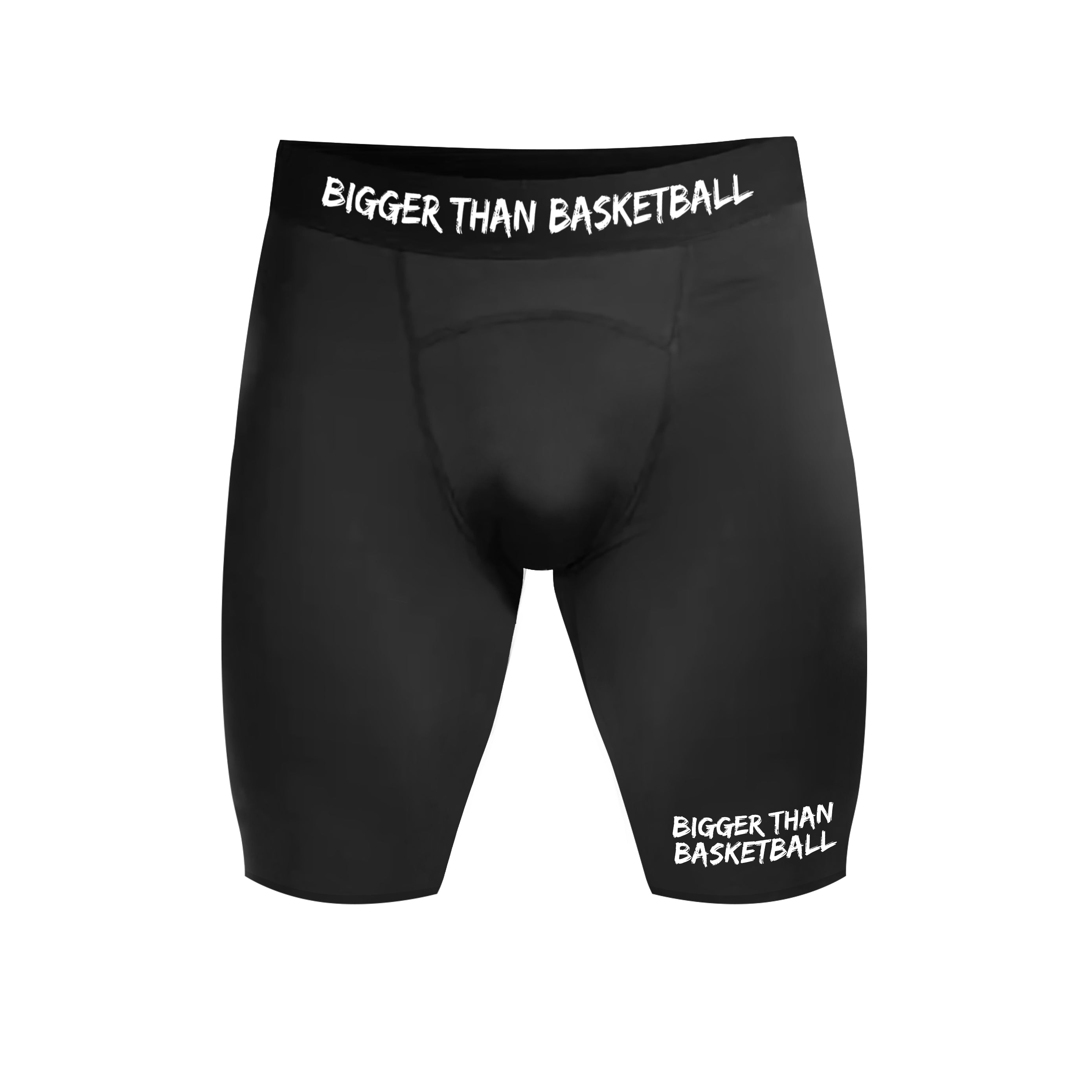 Bigger Than Basketball Performance Compression Underwear - Black — main product shot