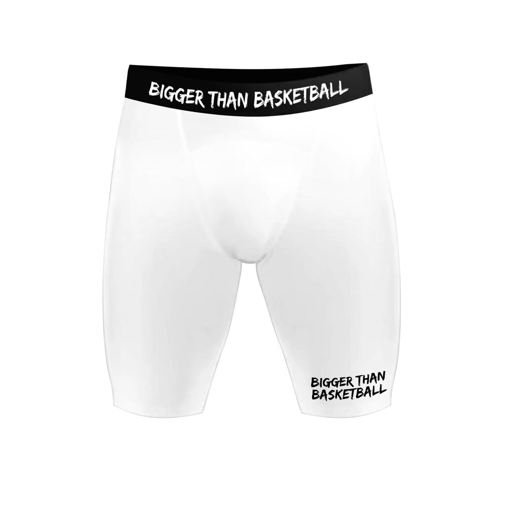 Bigger Than Basketball Performance Compression Underwear - White — main product shot