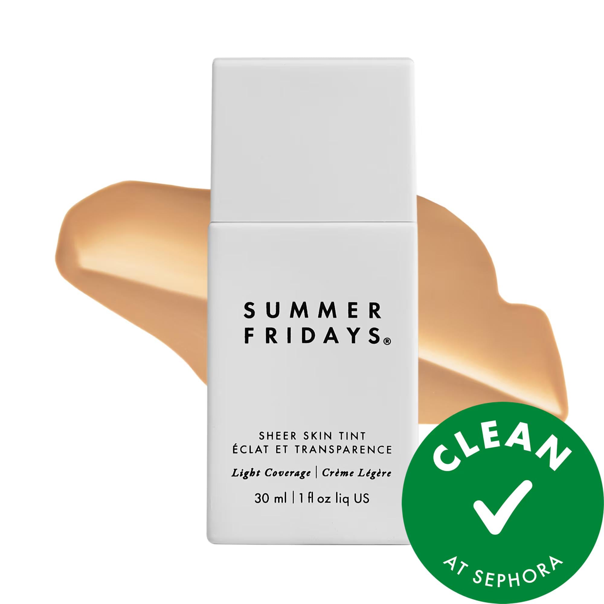 Sheer Skin: Hyaluronic Acid + Squalane Tint - Lightweight, Hydrating, Natural Finish Coverage, Vegan & Cruelty-Free