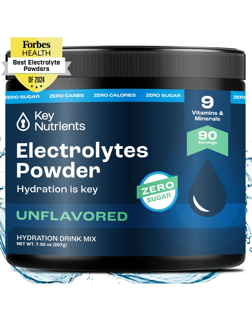 Key Nutrients Electrolyte Recovery Plus Powder (Sugar-Free) — main product shot