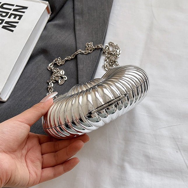 Mariam's Collection Unique Chic Conch Shell Inspired Clutch Bag (MAC311) — comparison shot