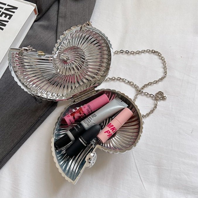 Mariam's Collection Unique Chic Conch Shell Inspired Clutch Bag (MAC311) — detail shot 8