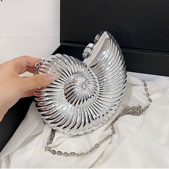 Mariam's Collection Unique Chic Conch Shell Inspired Clutch Bag (MAC311) — product category context