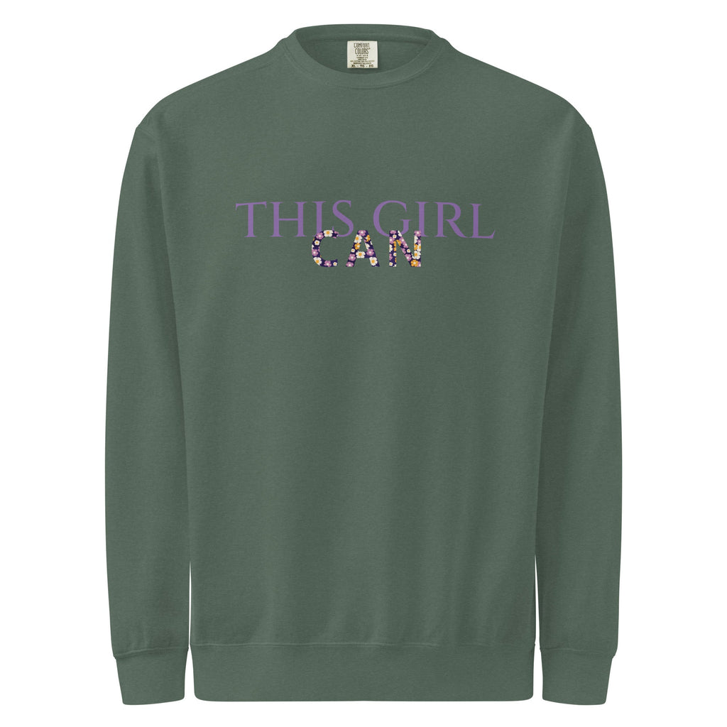 This Girl Can Unisex garment-dyed sweatshirt