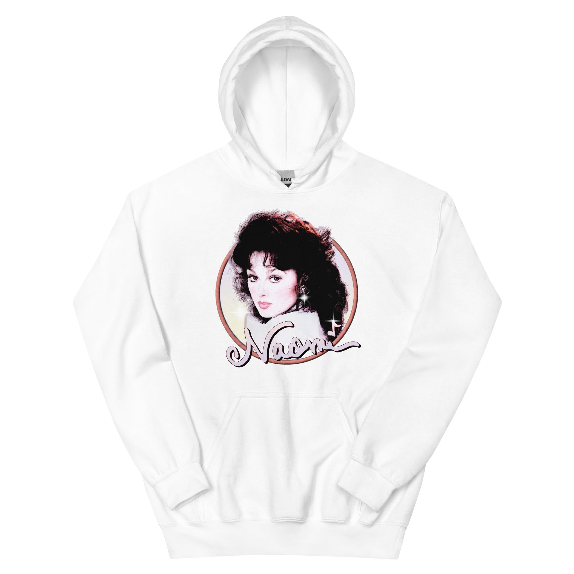 Naomi Judd Legacy Naomi Retro Glow Unisex Hoodie — packaging