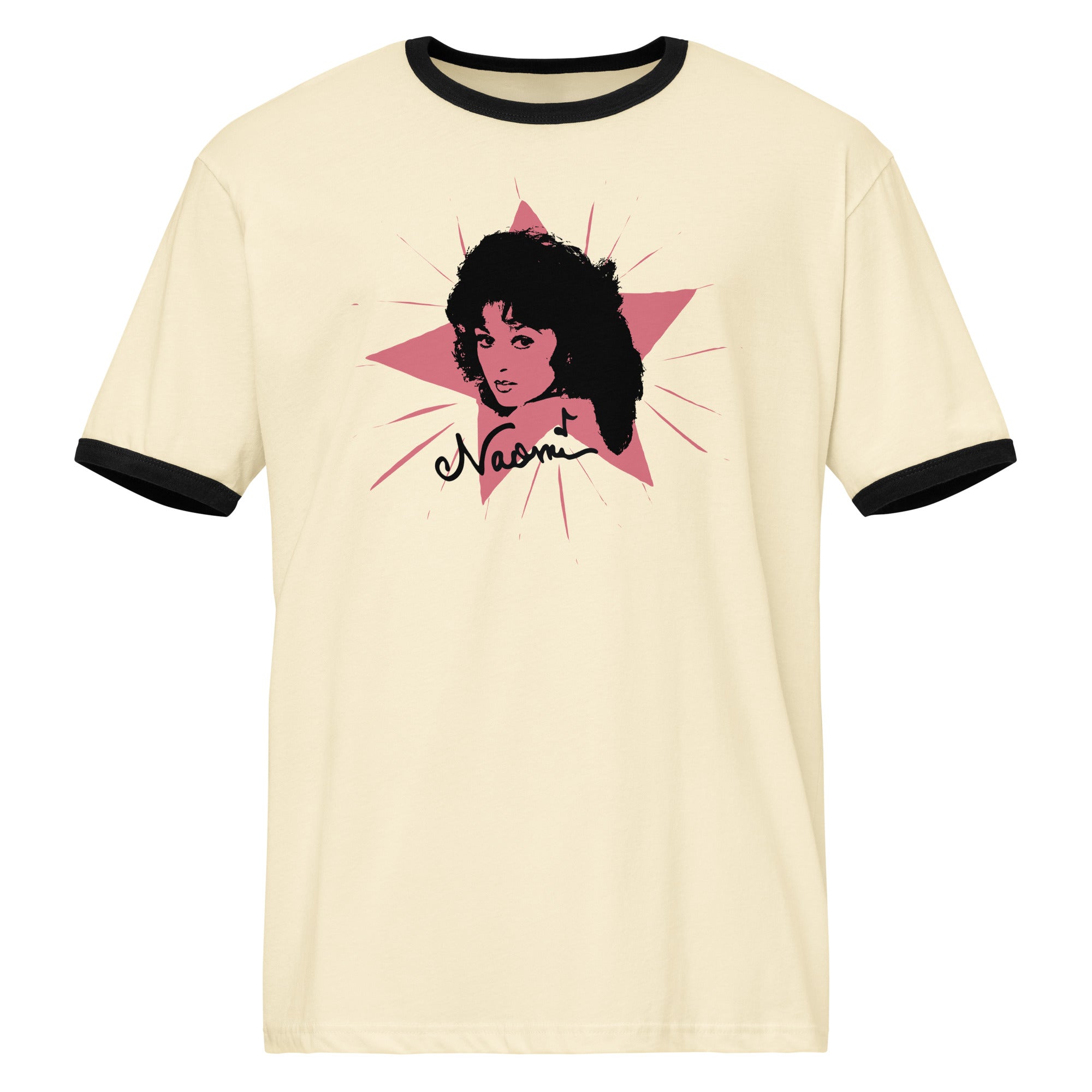 Naomi Judd Legacy Naomi Retro Star Unisex Ringer T-shirt — main product shot