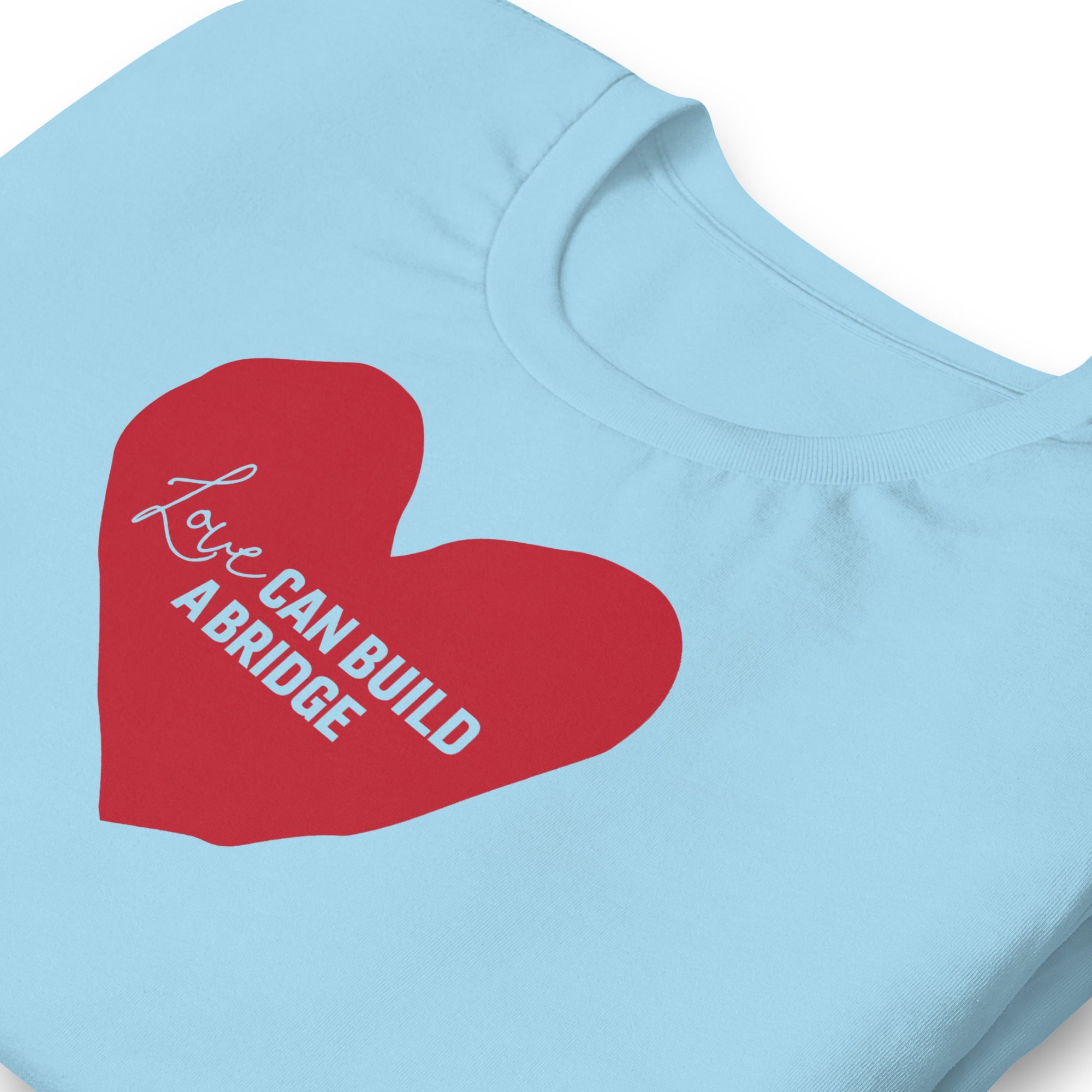 Naomi Judd Legacy Naomi Judd Legacy "Love Can Build A Bridge" Unisex t-shirt — detail close-up