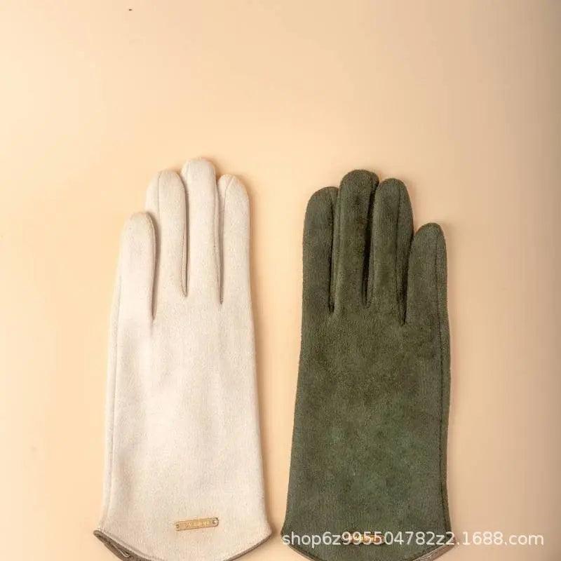 Mariam's Collection MAC058 Unisex Suede Touch Screen Gloves Faux Fur Lined Winter Warm — product category context