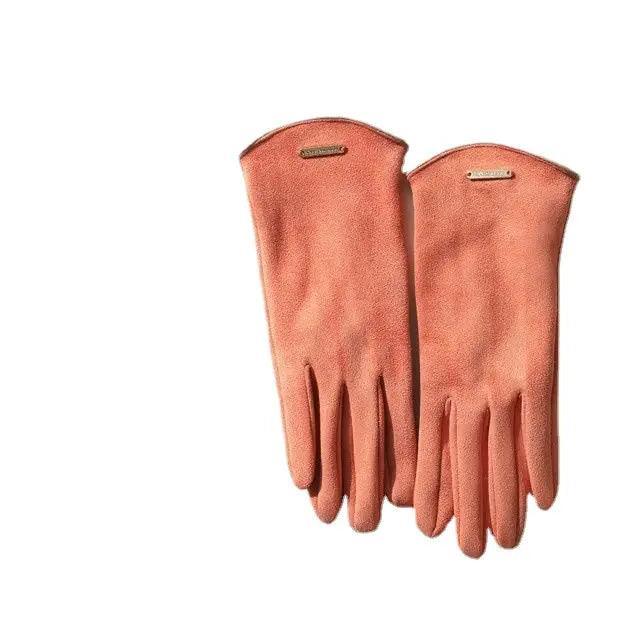 Mariam's Collection MAC058 Unisex Suede Touch Screen Gloves Faux Fur Lined Winter Warm — detail shot 10