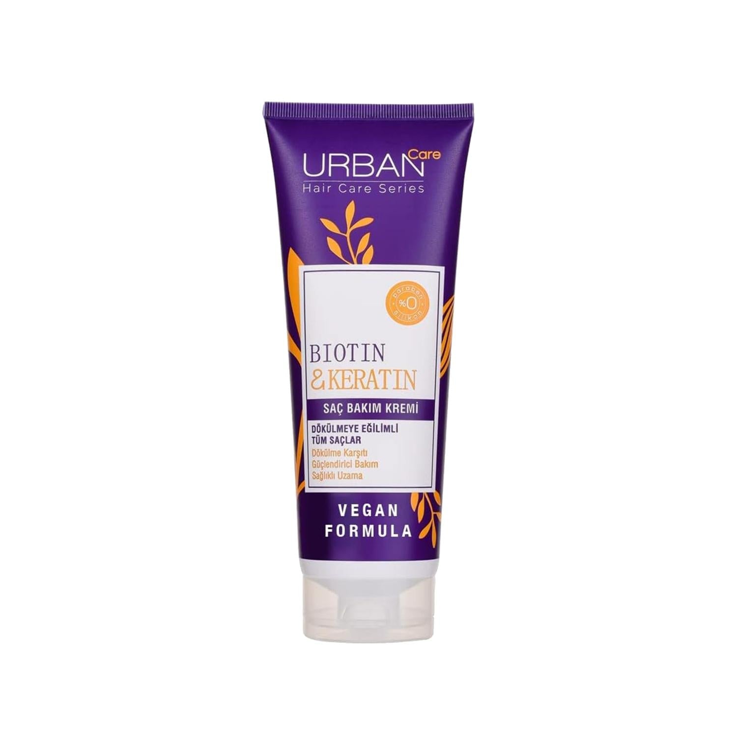 URBAN Care Sulfate-Free Hair Care Cream with Biotin & Keratin - Nourishes & Strengthens Hair Prone to Shedding, 8.45 fl oz