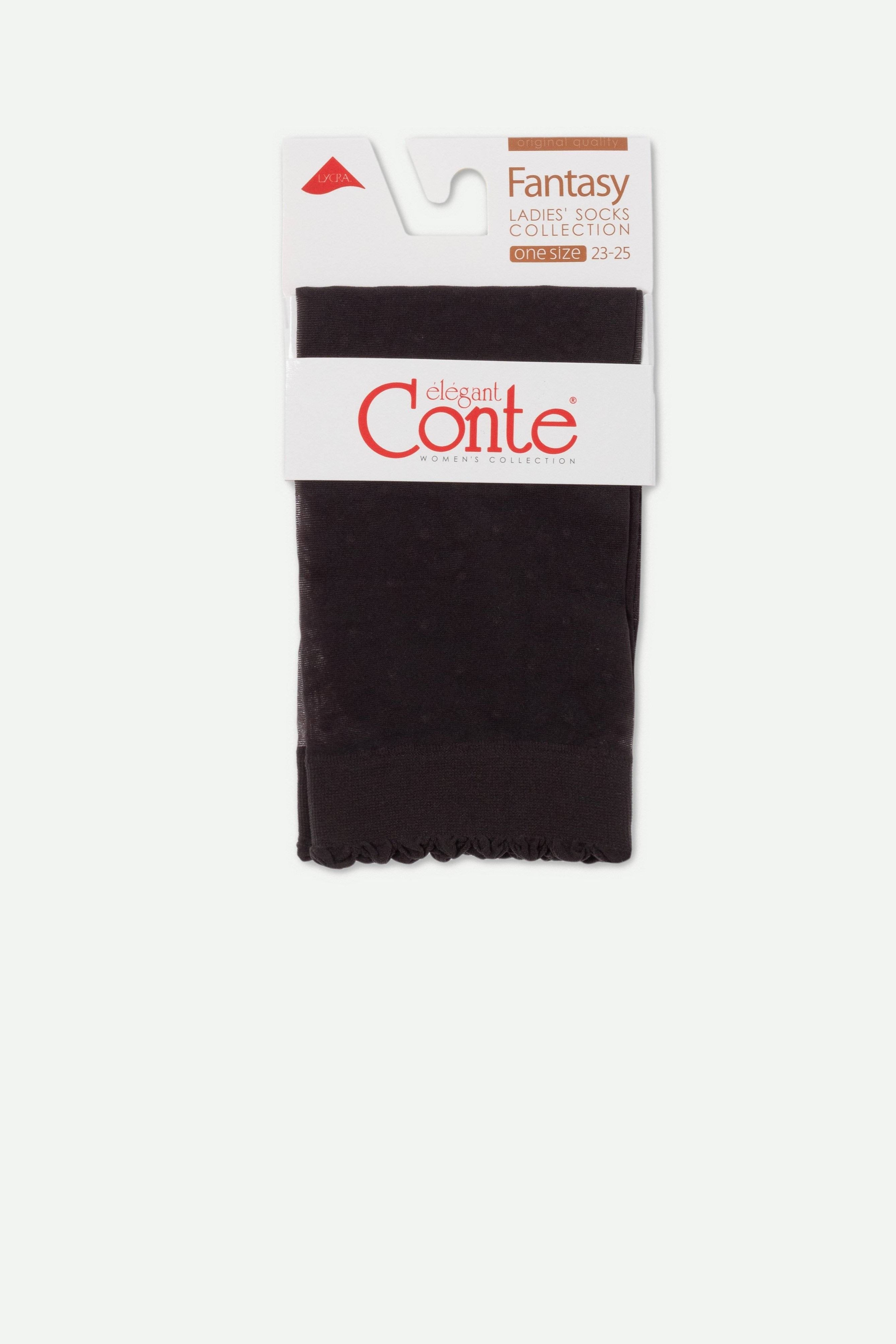 TheRanok.com Socks Conte Fantasy - Polka Dot With a Cuff — back view