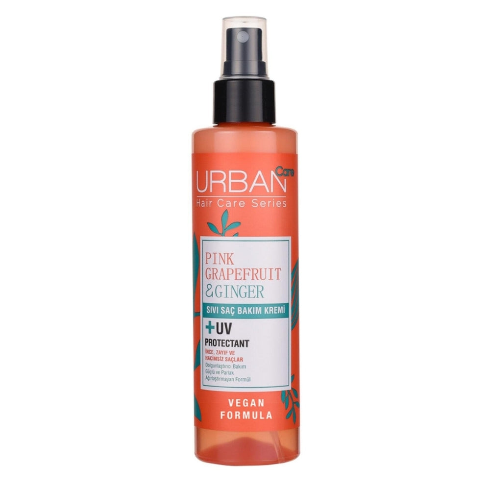 Urban Care Leave-in Hair Cream with Pink Grapefruit & Ginger - 200ml, Paraben-Free, Hair Volume Enhancer
