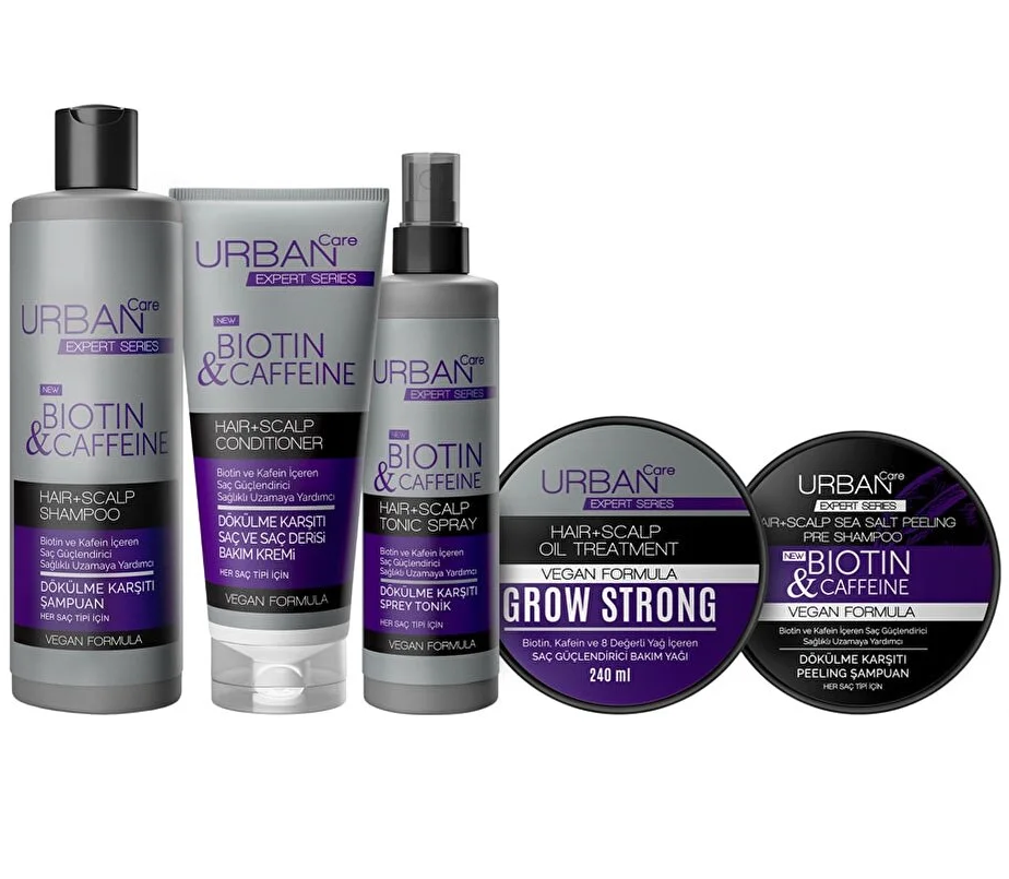 Urban Care Expert Biotin and Caffeine Anti Loss Set of 5