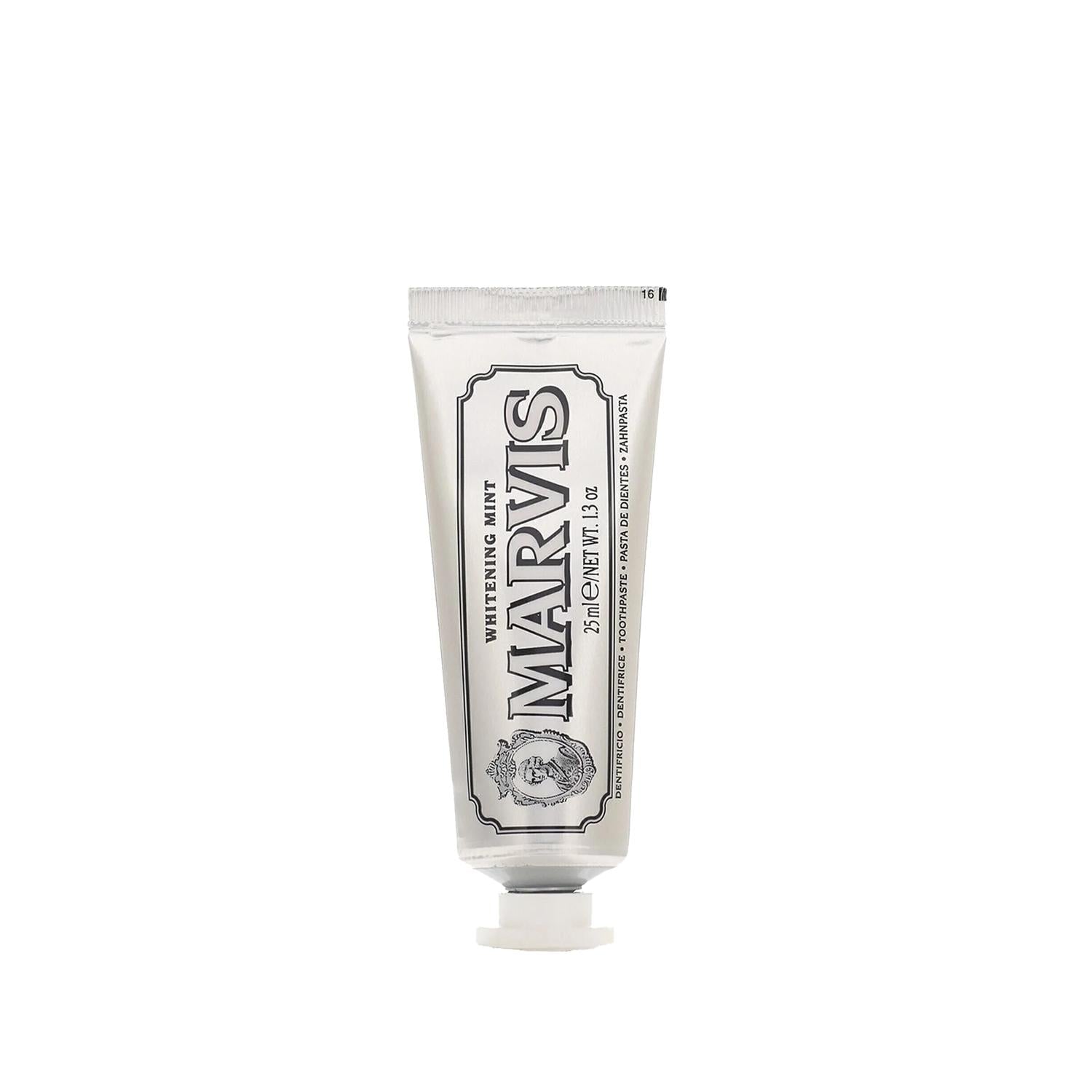 Marvis Whitening Toothpaste - Mint Flavor, 25ml Travel Size for Fresh Breath & Whitening