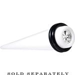 BodyCandy Acrylic Silver Flashy Tire Rim Taper 2G to 20mm — main product shot