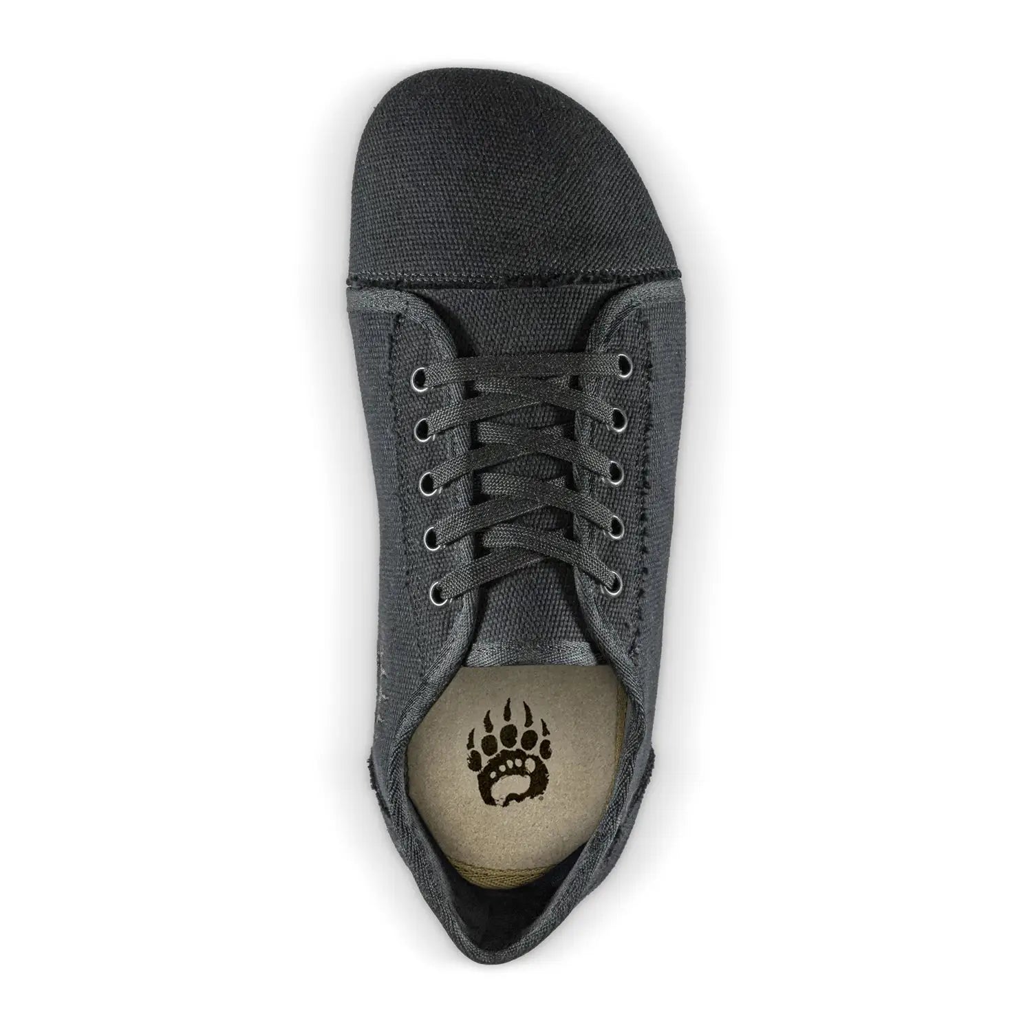 Bearfoot Ursus CLTG1 - Black — wide toe box top-down view