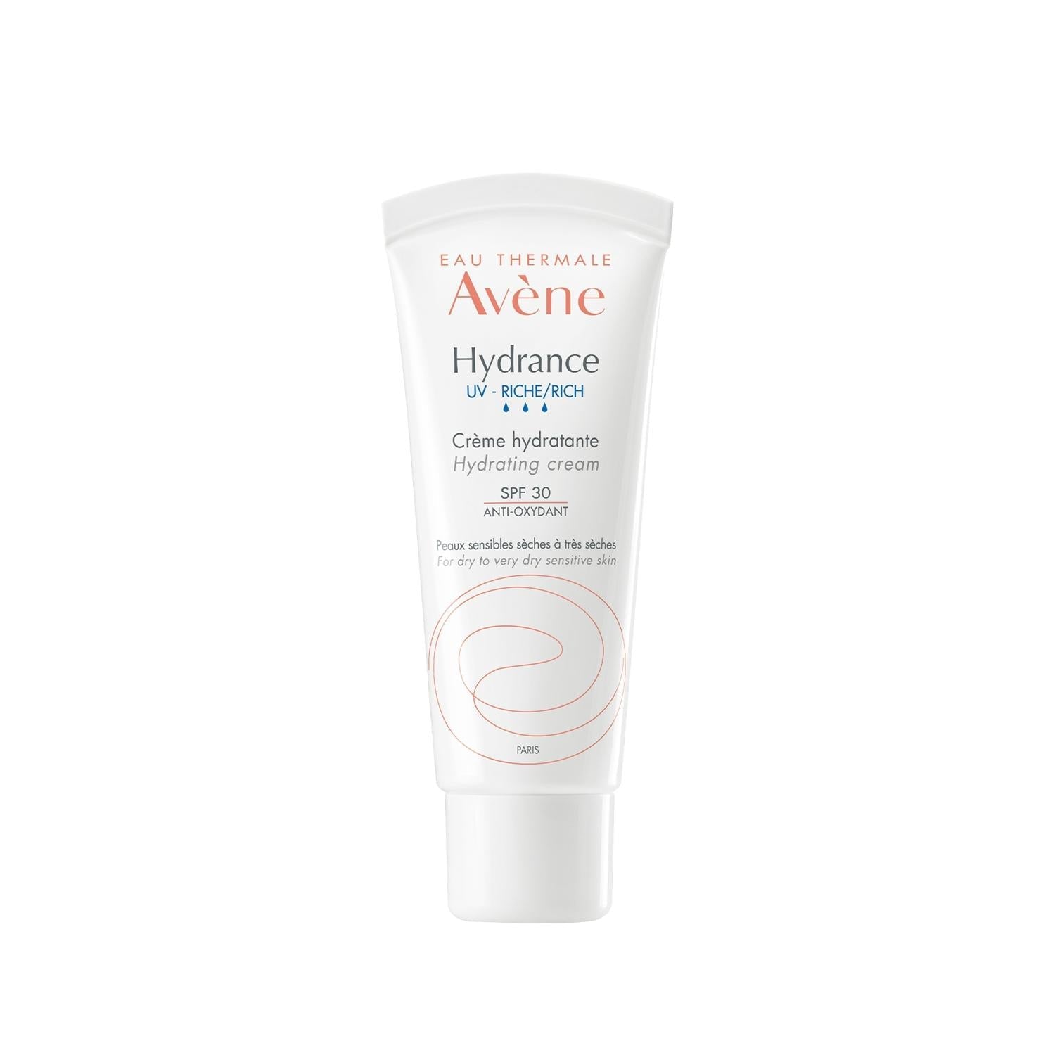 Avene Hydrance Rich SPF30 Moisturizing Cream - Hydrating & Sun Protected Dry, Sensitive Skin - 1.35 fl oz