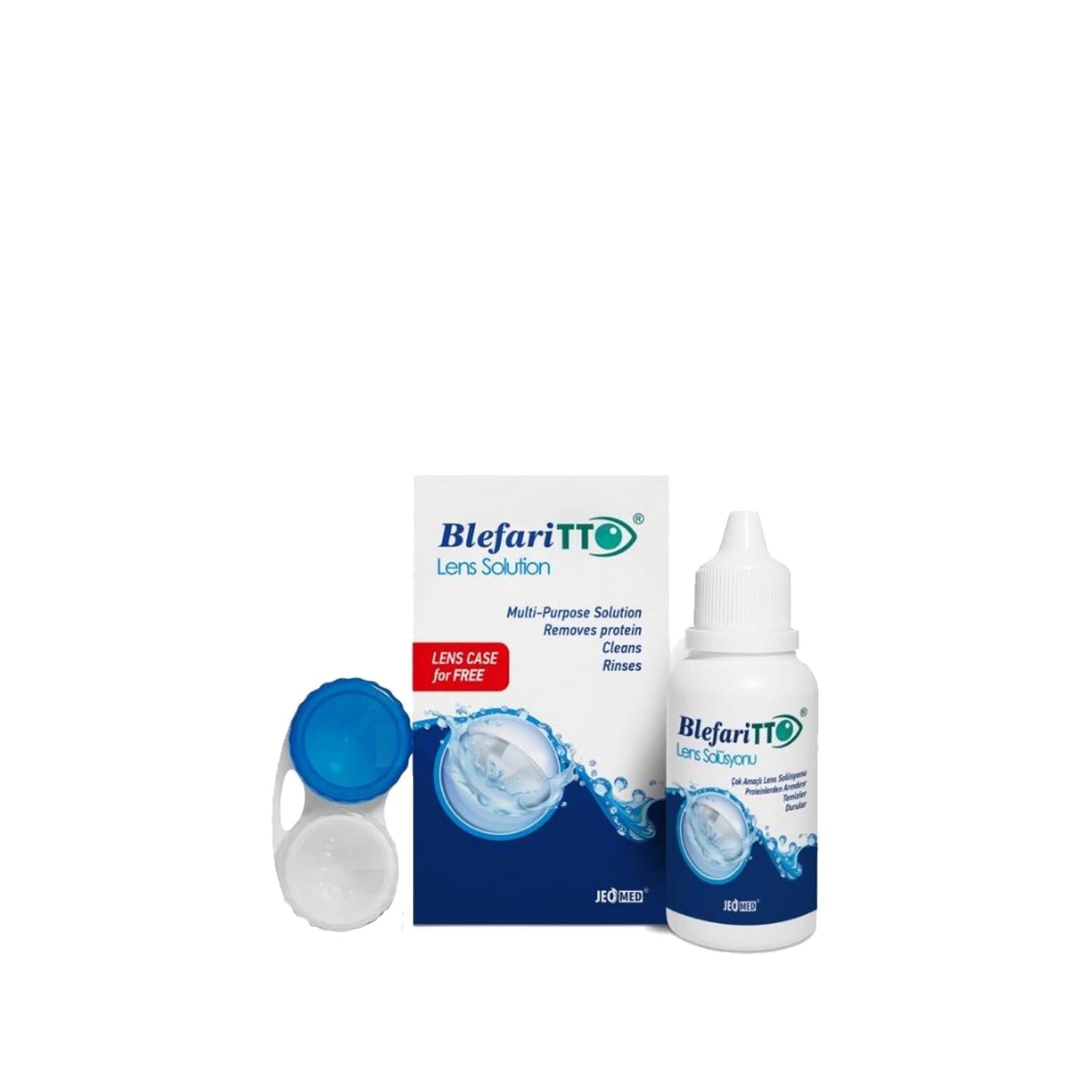 TTO Blefaritto Lens Solution - 60ml Contact Lens Care for Hygiene & Comfort