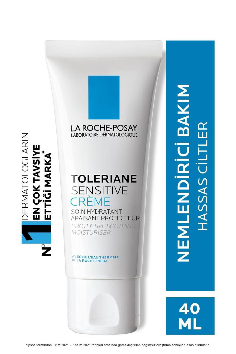 La Roche Posay Toleriane Sensitive Prebiotic Moisturizing Cream - Fragrance-Free, 48hr Hydration for Sensitive Skin