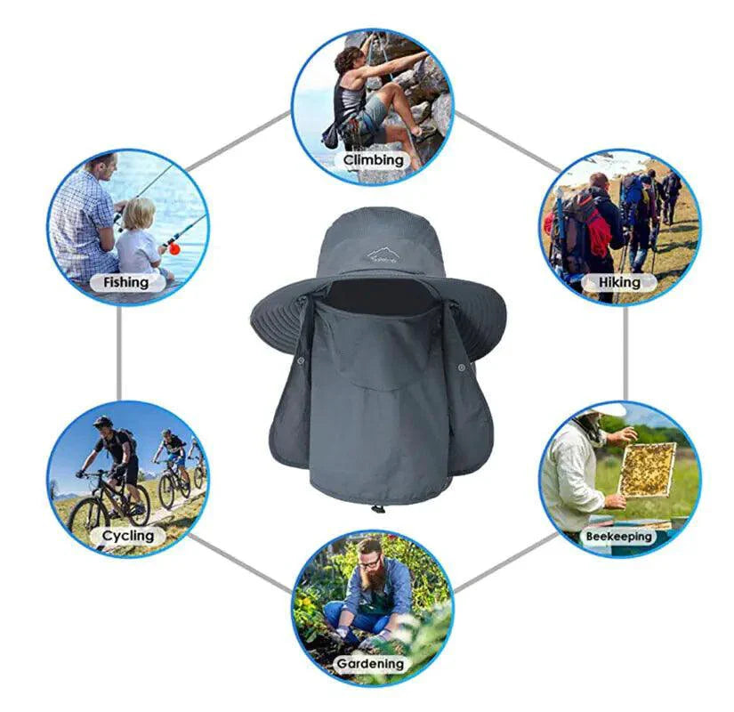 UV Defense Wide Brim Hat for Outdoor Adventures