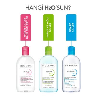Bioderma Sensibio H2O Micellar Water for Sensitive Skin - Gentle Makeup Remover & Cleanser, Hypoallergenic & Dermatologically Tested
