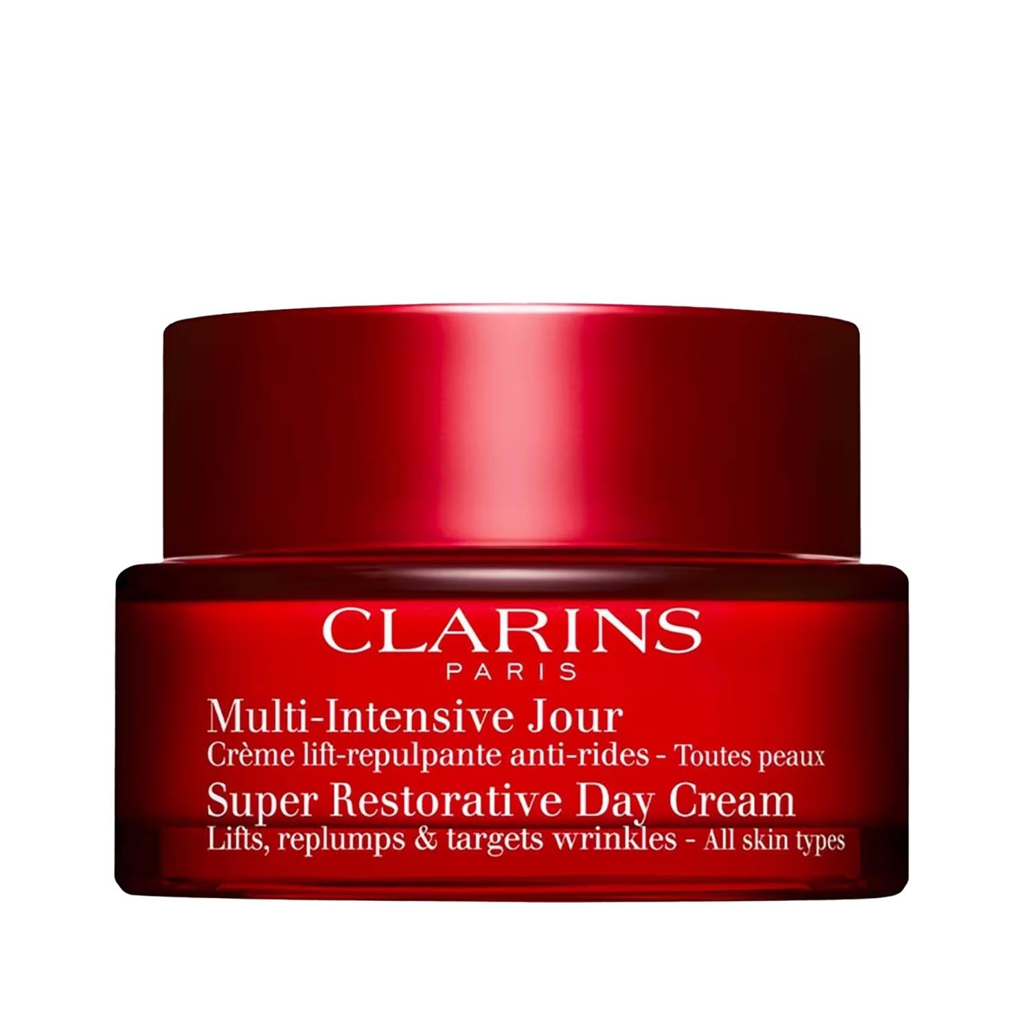 Clarins Super Restorative Day Cream: Even Skin Tone, Anti-Aging, & Hyperpigmentation Treatment - Radiant Face Cream, 50ml