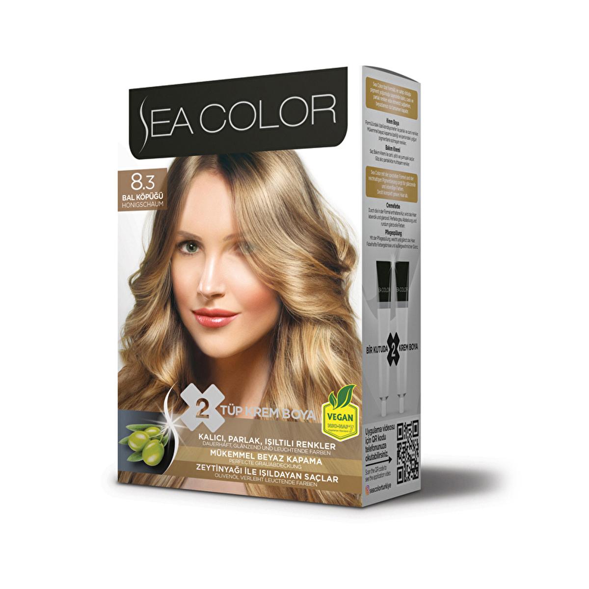 Sea Color Set Hair Dye - Permanent Hair Color with Olive Oil for Shiny, Long-Lasting Colors & 100% Gray Coverage