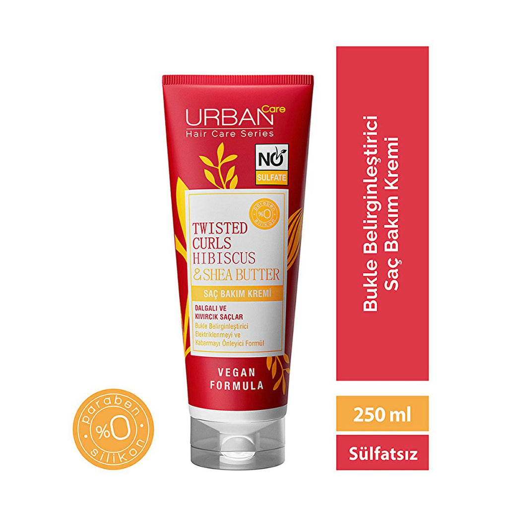 Urban Care Sulfate-Free Hair Care Cream for Curly Hair - Nourishing, Moisturizing, Vegan, 8.45 fl oz