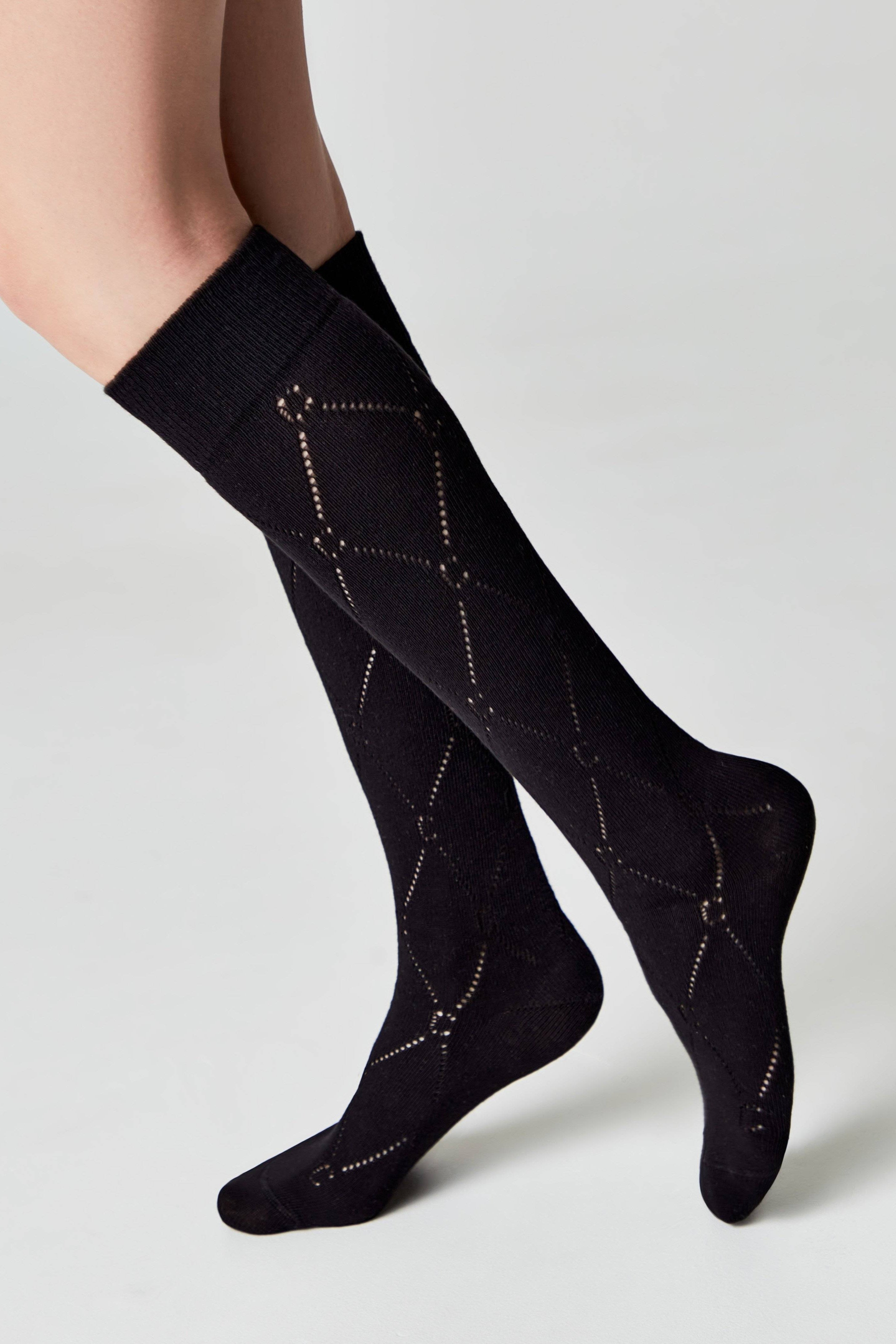 TheRanok.com Cotton Knee Highs Conte Classic 007 — color detail
