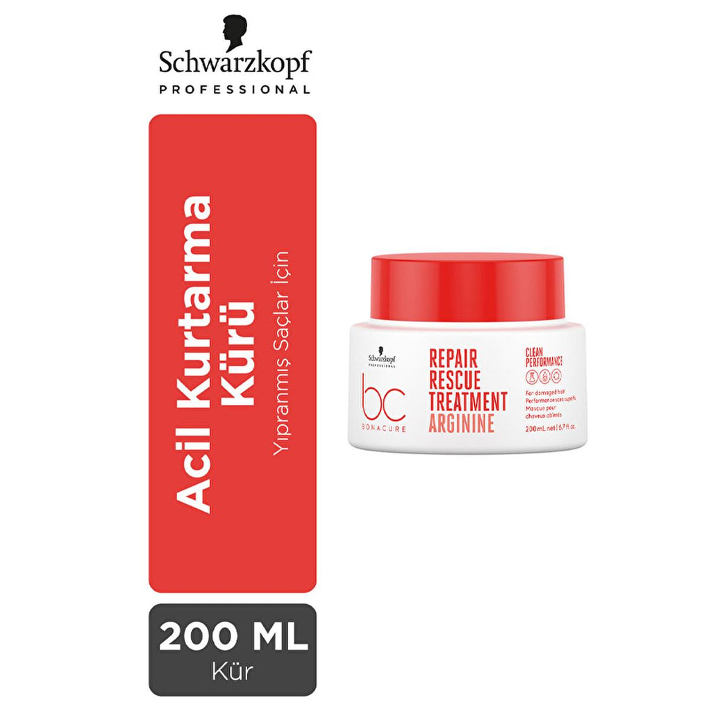 Bonacure Clean Rescue Hair Mask: Intensive Repair for Damaged Hair, Vegan & Silicone-Free - Deep Conditioning & Breakage Treatment