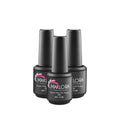 Maklora Professional Three Step Gel Nail Polish - Long Lasting, Salon Quality Finish - 15 ml